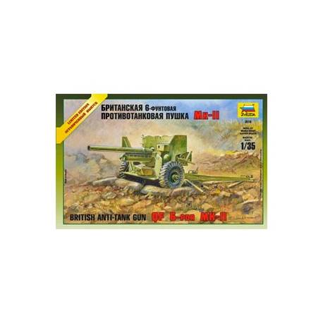 Maquette Canon British Anti-Tank Gun QF 6-PDR MK-II|ZVEZDA|3518|1:35