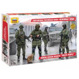 Maquette figurine Modern Russian Infantry "Polite People"|3665|Zvezda|1:35