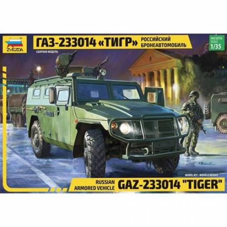 Maquette Russian Armored véhicule GAZ-233014 "Tiger"|ZVEZDA|3668|1:35