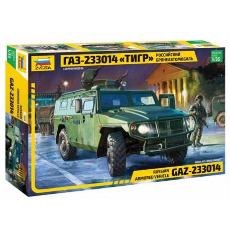 Maquette Russian Armored véhicule GAZ-233014 "Tiger"|ZVEZDA|3668|1:35