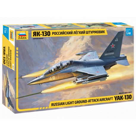 Maquette avion YAK-130 Russian Light Ground-Attack Aircraft|ZVEZDA|4821|1:48