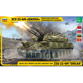 Maquette char Soviet Self propelled anti-aircraft gun ZSU-23-4M "Shilka"|ZVEZDA|3635|1:35