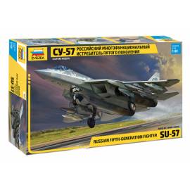 Maquette avion Russian fifth-generation fighter SU-57|ZVEZDA|4824|1:48