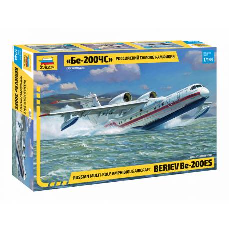 Maquette avion Russian multi-role amphibious aircraft Beriev Be-200ES|ZVEZDA|7034|1:144