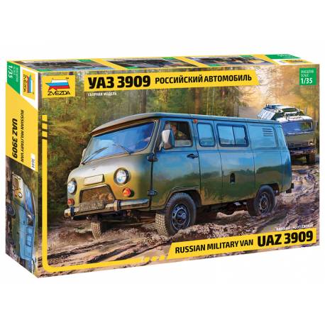 Maquette camion Russian Military Van UAZ|3644|ZVEZDA|1:35