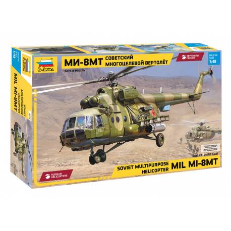 Maquette hélicoptère Soviet multipurpose helicopter Mil Mi-8MT Hip-H|ZVEZDA|4828|1:48