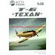 Maquette avion NORTH AMERICAN T-6G "TEXAN" ARMEE DE L'AIR GUERRE D ALGERIE 1960|Kitty hawk|32002|1:32