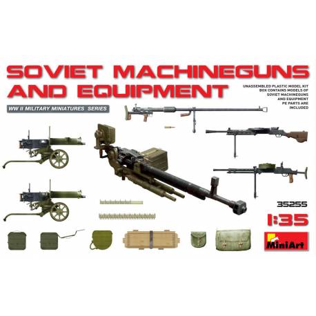 Maquette miniature SOVIET MACHINEGUNS AND EQUIPMENT|Miniart|35255|1:35