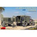 CAMION RADIO K-51 DE L'ARMÉE AMÉRICAINE AVEC REMORQUE K-52. KIT INTÉRIEUR