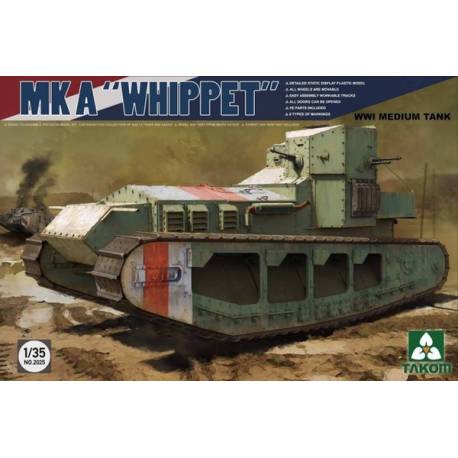 Maquette char MK A "WHIPPET" WWI MEDIUM TANK|TAKOM|2025|1:35 