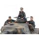 Maquette char Panzerkampfwagen IV Ausf G. Early Production & Motorcycle Eastern Front