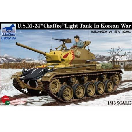 U.S. M-24 CHAFFEE light tank KOREAN WAR