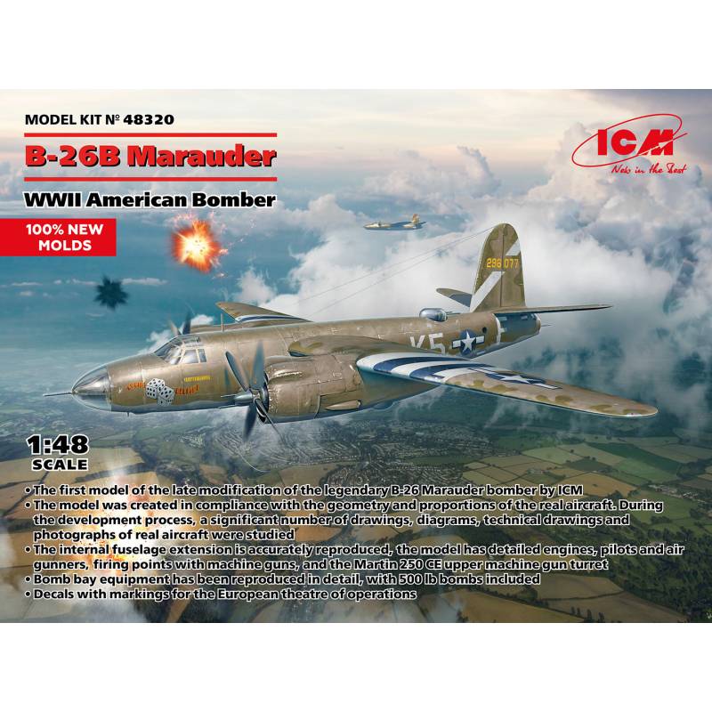 B-26B Marauder WWII American Bomber |ICM|48320| 1:48