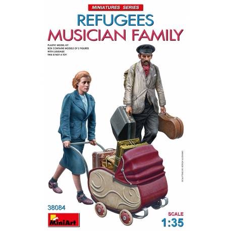 REFUGEES. MUSICIAN FAMILY