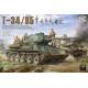 T-34/85, Composite Turret, 112 Plant w/5 Resin Figures, Metal Gun Barrel, Workable Tracks