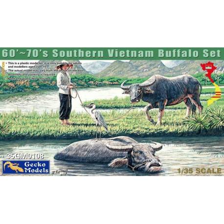 60's-70's Southern Vietnam Buffalo Set