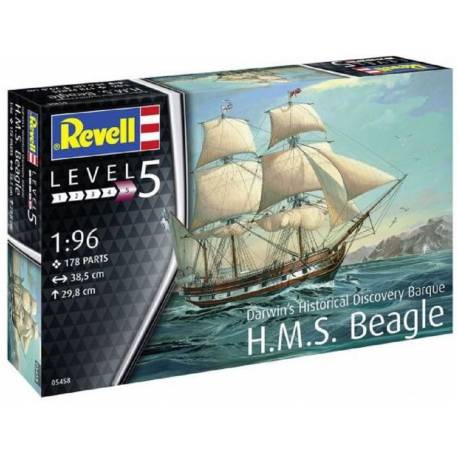 H.M.S. Beagle Darwins Historic Discovery Barque |REVELL|05458| 1:96