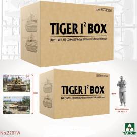 TIGER I BIG BOX 2 kits & 1:16 M. Wittmann figure