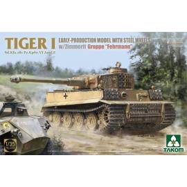 Tiger I Early Production with Steel Wheels w/zimmerit Sd.Kfz. 181 Pz.Kpfw. VI Ausf. E Gruppe "Fehrmann"