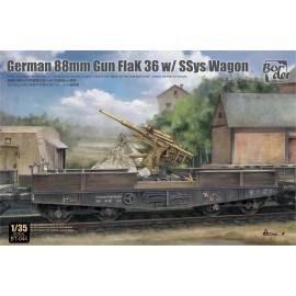 German 88mm Gun Flak 36 w/SSys Wagon