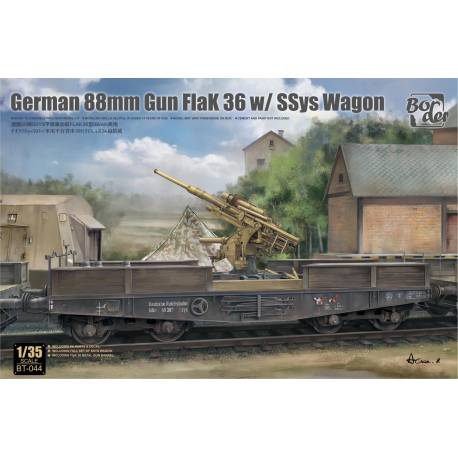 German 88mm Gun Flak 36 w/SSys Wagon