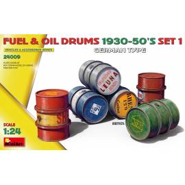 FUEL & OIL DRUMS 1930-50’S SET 1. GERMAN TYPE