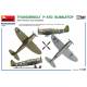 THUNDERBOLT P-47D BUBBLETOP WITH BASE & ACCESSORIES. BIG SET