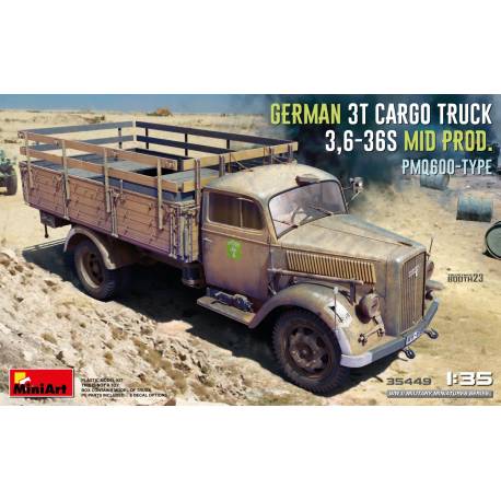 GERMAN 3T CARGO TRUCK 3,6-36S MID PROD. PMQ600-TYPE