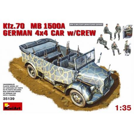 Kfz.70 MB 1500A German 4x4 Car w/Crew 