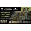 Set de peintures WWII British Colors Africa 39-43