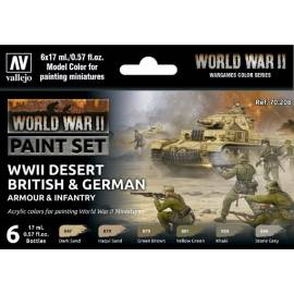 WWII Desert British & German Armour & Infantry