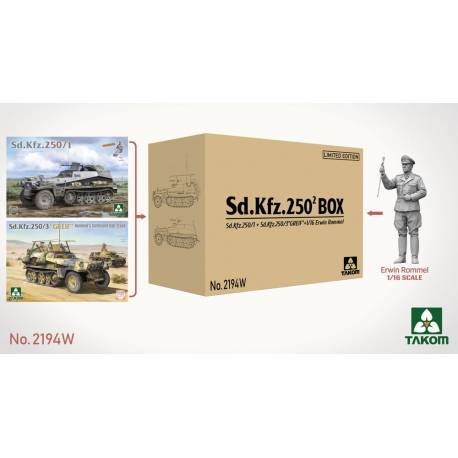 Sd.Kfz. 250 BOX 250/1 + 250/3 GREIF + 1/16 Erwin Rommel