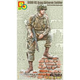 WWII US Army Airborne Soldier For D-Day 80th Anniversary