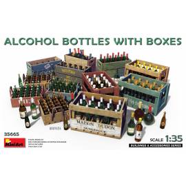 ALCOHOL BOTTLES WITH BOXES