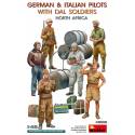 GERMAN & ITALIAN PILOTS WITH DAL SOLDIERS NORTH AFRICA